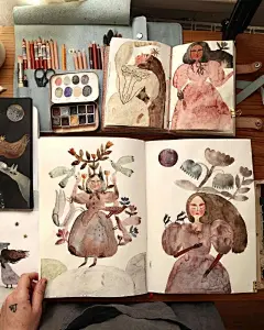 一个故事从自己的速写本开始_3_志伟插画（老徐在伦敦）_来自小红书网页版