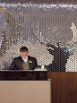 Silver Stag mural for the Sheraton Hotel in Edinburgh by Giles Miller Studio.: 