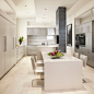 Modern White Kitchen contemporary-kitchen