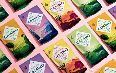 美国加利福尼亚Camino大麻糖果包装设计，插画图案来自加利福尼亚州的一条长达600英里的道路上的沿途风景。 ​​​​