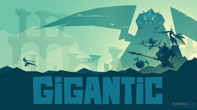 射击游戏Gigantic(巨兽)卡通风格...