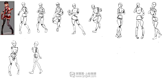 流轉记忆采集到人体动态线稿