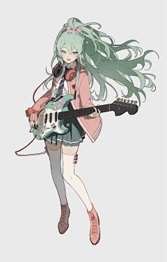 pPPartWO采集到吉他少女