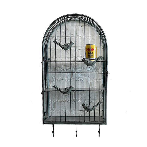 【美式铁艺鸟笼壁挂】经典的鸟笼造型，却更...