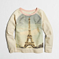 Factory girls' Eiffel Tower sweatshirt