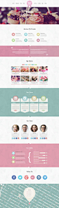 Sweet Cake - One Page PSD Theme on Behance