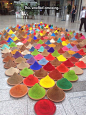 Art Installation Made Of Spices