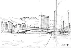 国外大师建筑手绘 素描 速写 绘画 (694)