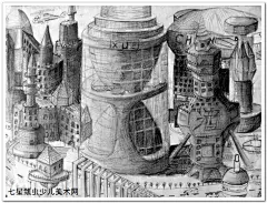 立体想像素描《空间设计》（4幅大图） &gt;&gt;素描色彩&gt;&gt;精彩童画&gt;&gt;七星瓢虫少儿美术网