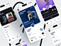 免费音乐app ui素材下载Figma源文件 - 拜拜设计