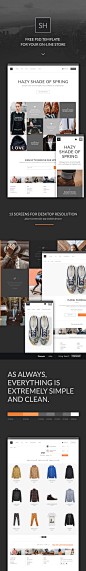 eCommerce Theme PSD for Clothing Store - WEB Inspiration