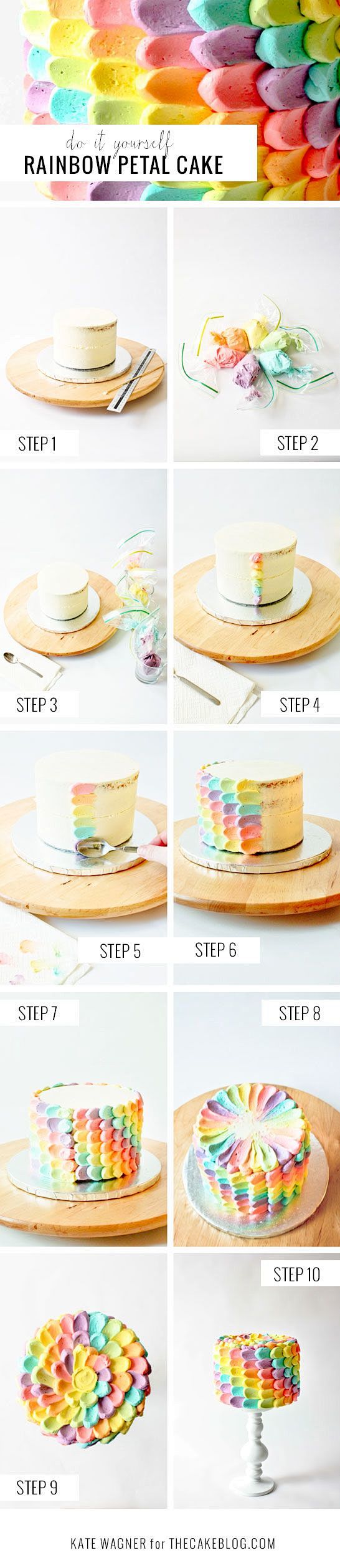 DIY Rainbow Petal Ca...