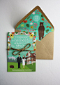 custom illustrated wedding invitations