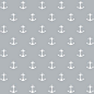 Showcasing a nautical-chic anchor motif in grey and white tones, this peel-and-stick wallpaper square brings regrets-free style to any room. Make a bold stat...