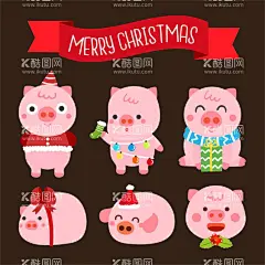 猪  - 源文件下载【酷图网】猪,手绘猪,卡通猪,可爱小猪,猪表情包,卡通小猪,猪表情,可爱卡通,矢量猪,