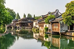 嘉兴，桐乡，乌镇风景区，西栅图片下载