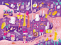 VICTION:ARY / NEW YORK CITY GUIDE : Illustrations for CITIxFamily city guide / New York.Designed for travels with kids.The package includes a Z-fold city map, 24-page travel journal, 12 pairs of tear-off memory game cards, 2 postcards.Available here.Publi