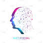 artificial intelligence logo banner neural network