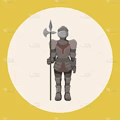 中世纪卡通人物主题元素