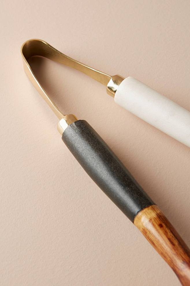 Marble-Blocked Tongs...