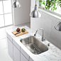KRAUS Single-Handle Stainless Steel High Arch Kitchen Faucet with Pull Down Dual-Function Sprayer in Chrome