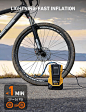Amazon.com: AstroAI AC/DC Tire Inflator Portable Air Compressor for Car, Air Pump for Car Tires, Car Accessories 150PSI with LED Light for Cars, Balls, Motorcycles, and Other CZK-3666 Yellow : Automotive