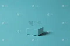 空白的讲台，产品展示在柔和的背景