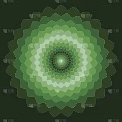 绘画插图,矢量,背景,洋葱花,动物手,绿色,色彩鲜艳,几何形状,纹理效果
