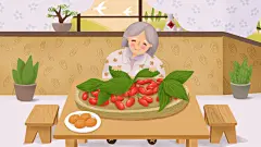 创意重阳节插画背景