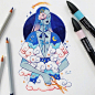 柔美的配色，舒适的线条，这组清新插画好看到让人停不下来

by Sibylline Meynet ​​​​