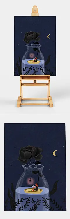 手绘插画海报设计-众图网