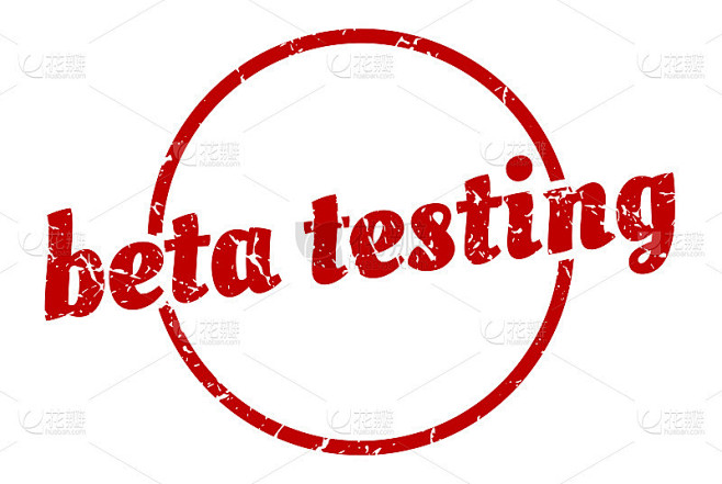 测试信号。Beta测试一轮复古垃圾邮票。测试