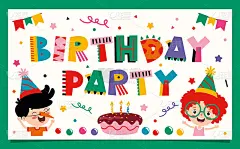 彩色字体设计与抽象形状