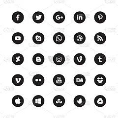 传媒,圆形,黑色,计算机图标,推特鸟,概念,技术,沟通,演讲