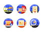 Flat Design & Icon : Vehicle Traffic