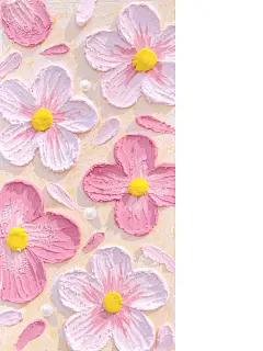 油画棒花朵｜夏日小清新壁纸 - 小红书