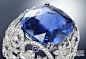 CHOPARD(肖邦），蓝宝戒指，戴安娜王妃就是类似于这样的蓝宝钻石戒指。@北坤人素材