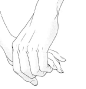 【绘画教材】两只手，在一起，很少见的双手相握的参考资源