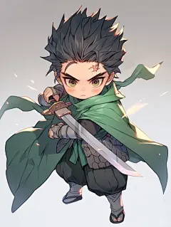 长相思｜涂山璟｜九尾狐｜q版国风插画｜AI
