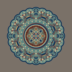 免阿九采集到花纹//纹样/壁画