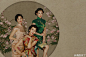 《偶像来了》众女星着旗袍拍摄老上海画报