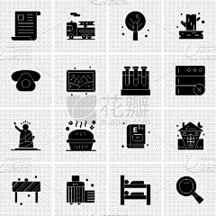 set 16 universal icons business