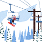 【美国插画师junghyeon kwon作品欣赏】—— Winter ski trip 