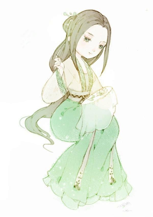 手绘汉服