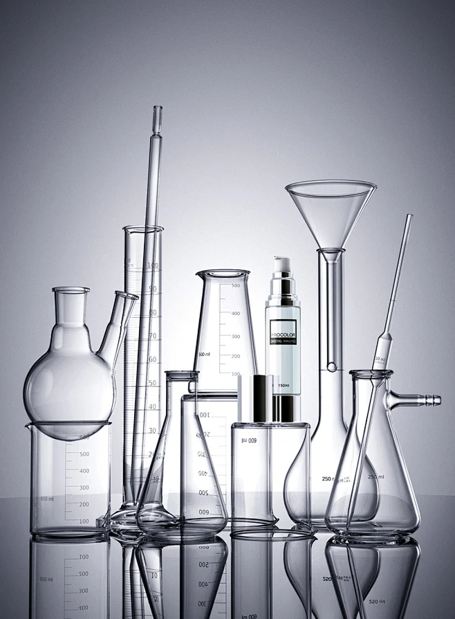 flask funnel glass lab apparatus product science test tube-花瓣网