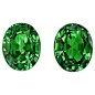 Tsavorite Earrings Gemstone Pair 2.38 Carat Oval Loose Gems For Sale at 1stDibs