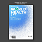 World health day a4 poster/ a5 flyer template