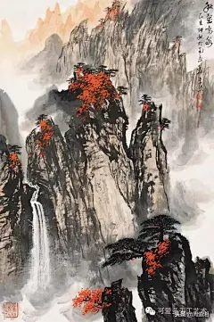 精美山水画100副，太全了~