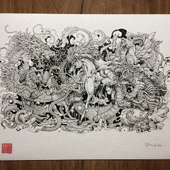苍画枫采集到黑白