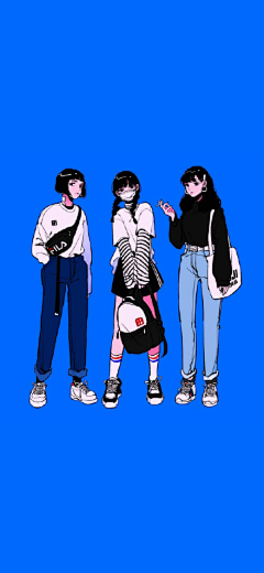 笑起来很好看采集到插画